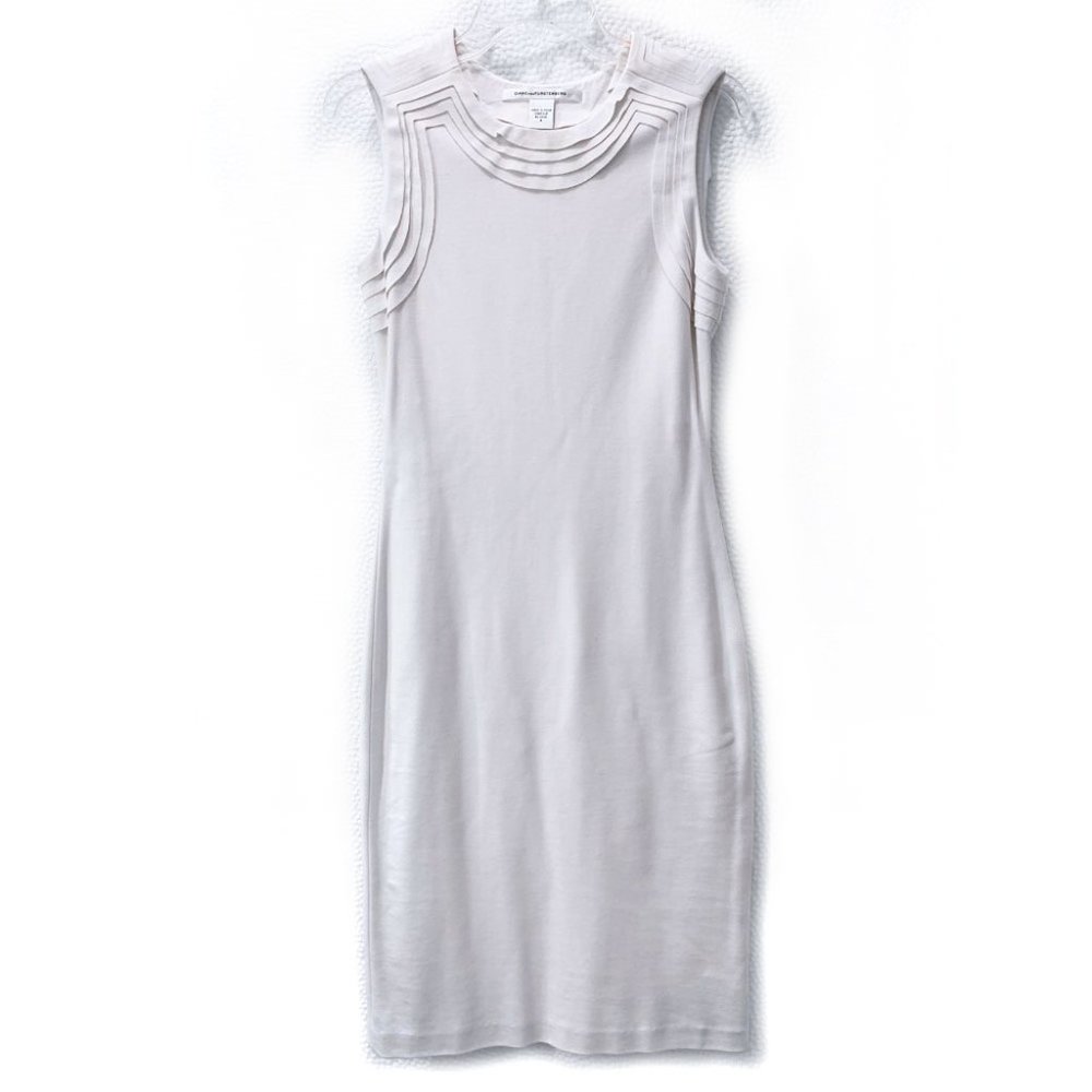 Diane Von Furstenberg White Bodycon Dress